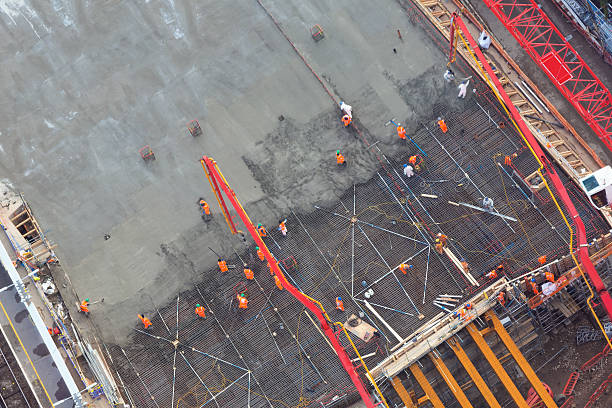 Lightweight concrete roof install on multi-family building