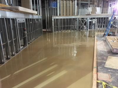 Freshly poured level-right at Ellie Caulkins Opera House