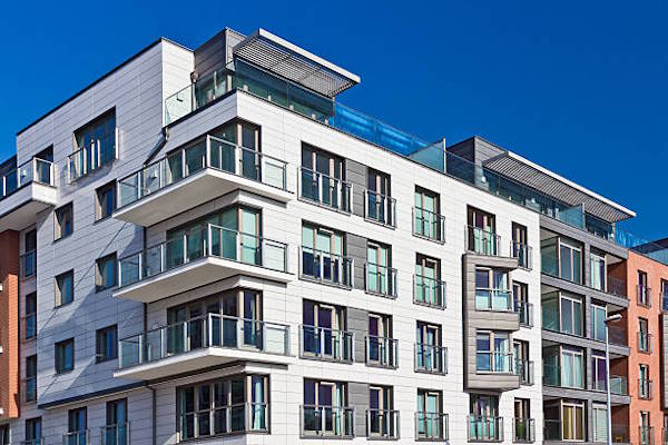Waterproof Deck Coating apartment building with concrete decks